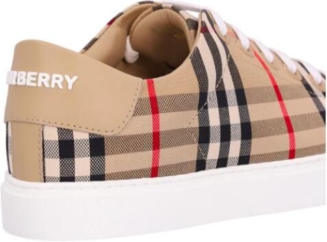 Burberry Newalbridge sneakers onder controle canvas Beige Dames - Foto 5