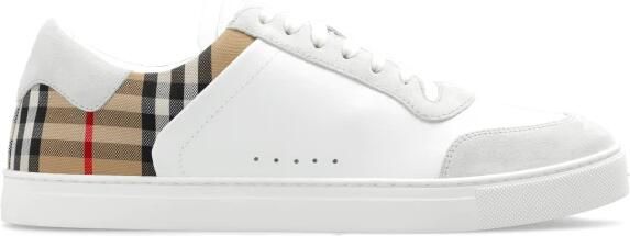 Burberry Multicolor Leren Sneakers Ss2024 Model 8069089_A9022 White Heren