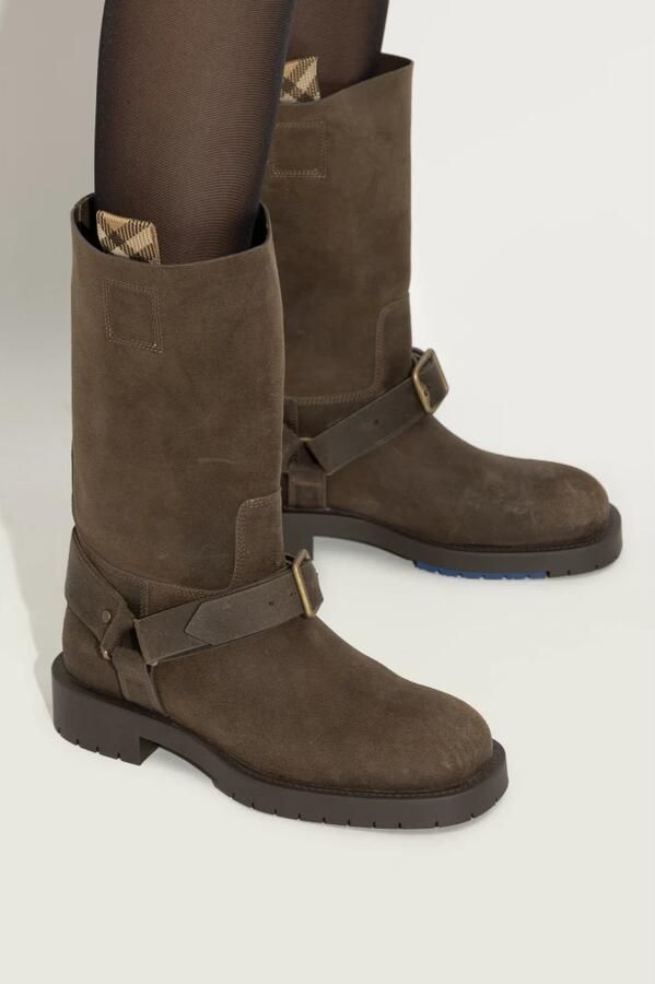 Burberry Suède enkellaarzen - Foto 4