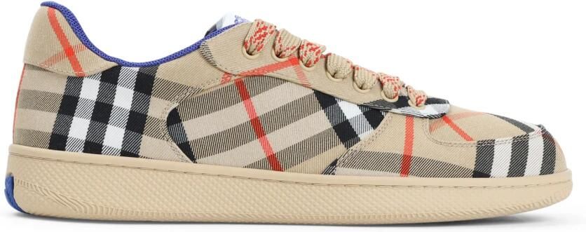 Burberry Beige Sneakers met Equestrian Knight Design Beige Heren - Foto 2