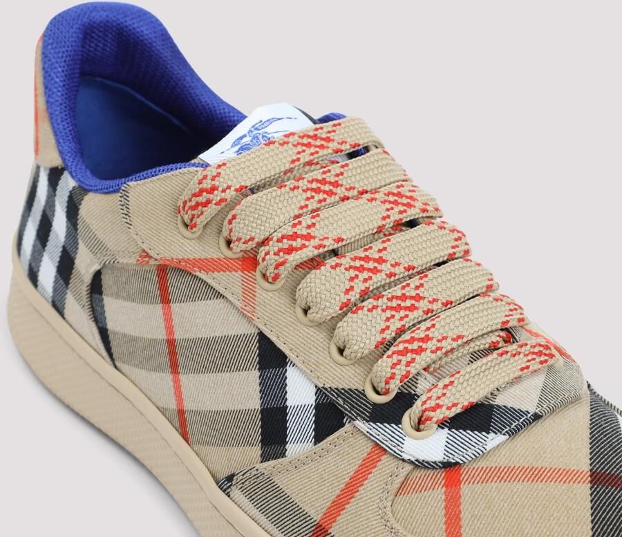 Burberry Beige Sneakers met Equestrian Knight Design Beige Heren - Foto 3