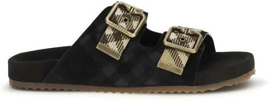 Burberry Urchin Suede Check Sandalen