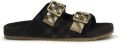 Burberry Urchin Suede Check Sandalen - Zwart