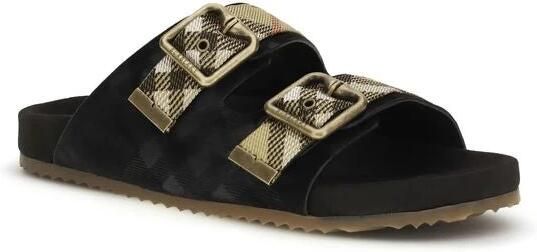 Burberry Urchin Suede Check Sandalen - Foto 3