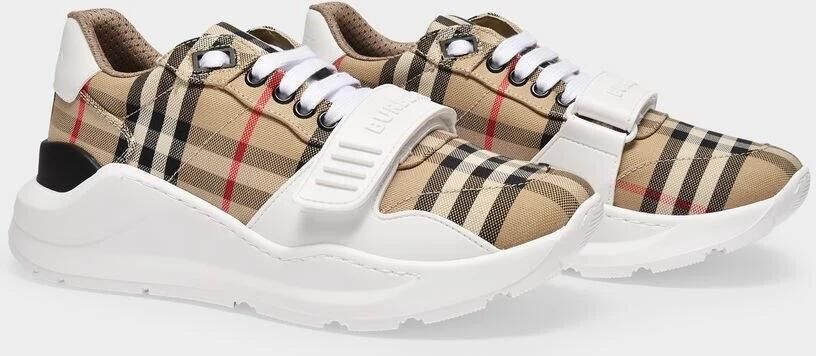 Burberry Vintage Check Velcro Strap Sneakers Multicolor Dames - Foto 6