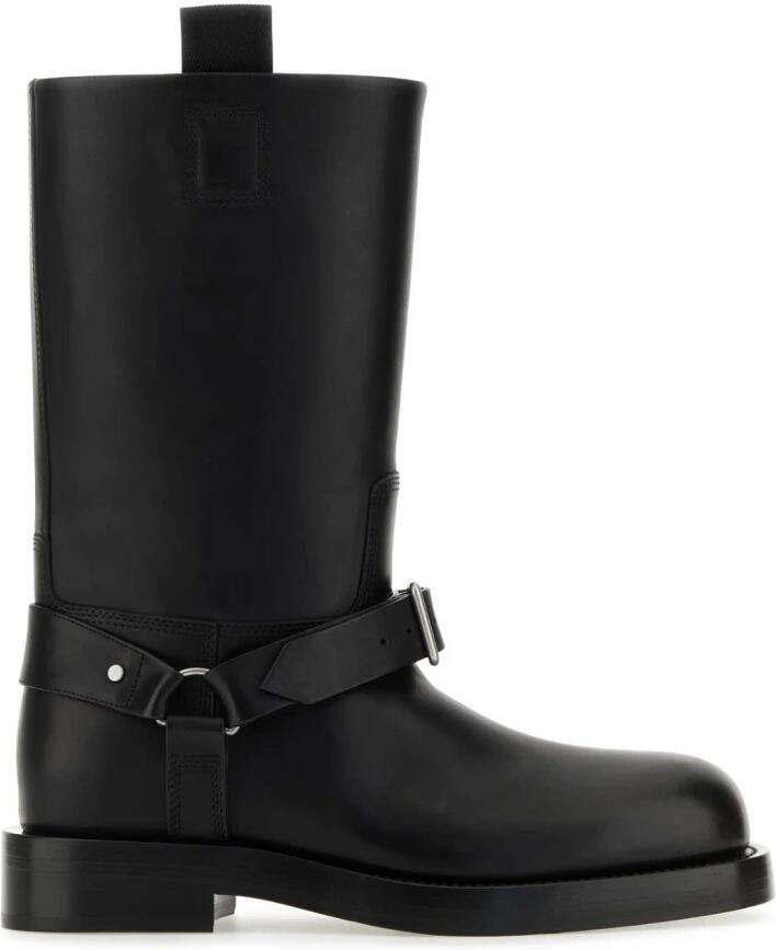 Burberry Zwarte leren enkellaarsjes