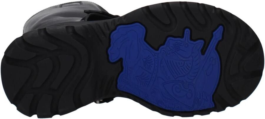 Burberry Italiaanse Leren Hoge Laarzen Black Dames - Foto 5