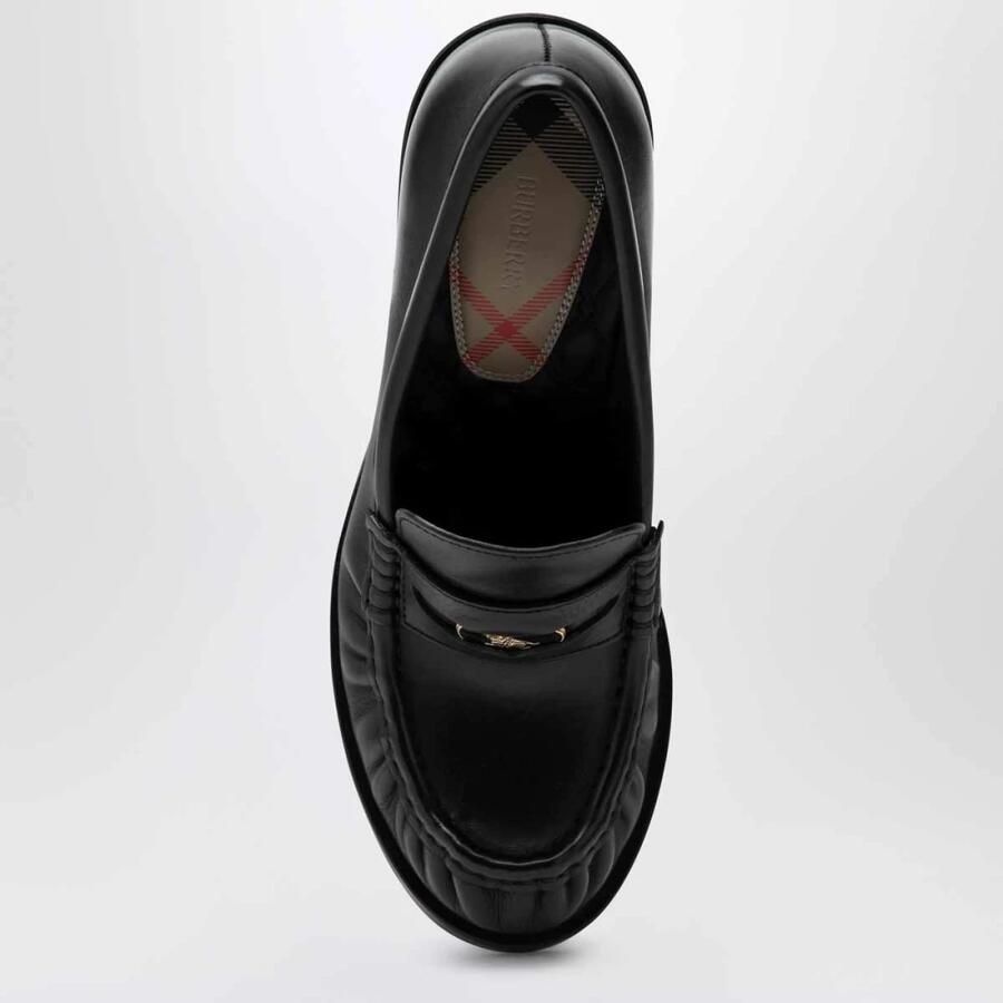 Burberry Zwarte leren laarzen met hak