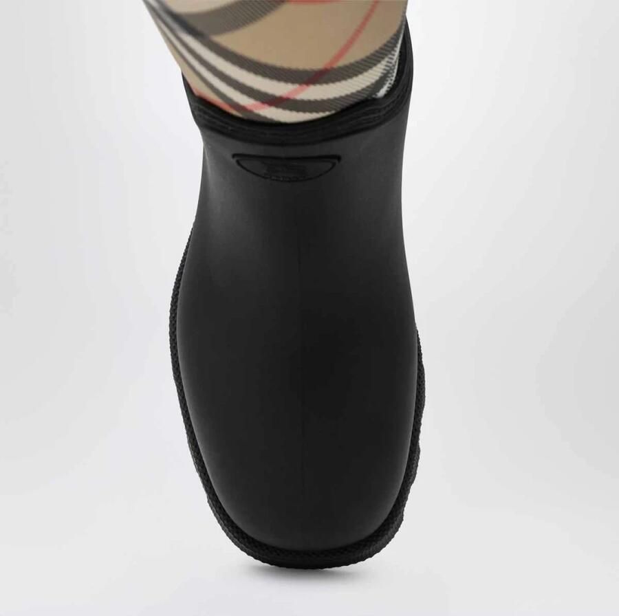 Burberry Zwarte Rubberen Laarzen