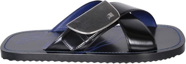 Burberry Zwarte Sandalen met Kruisbanden Black Heren - Foto 3