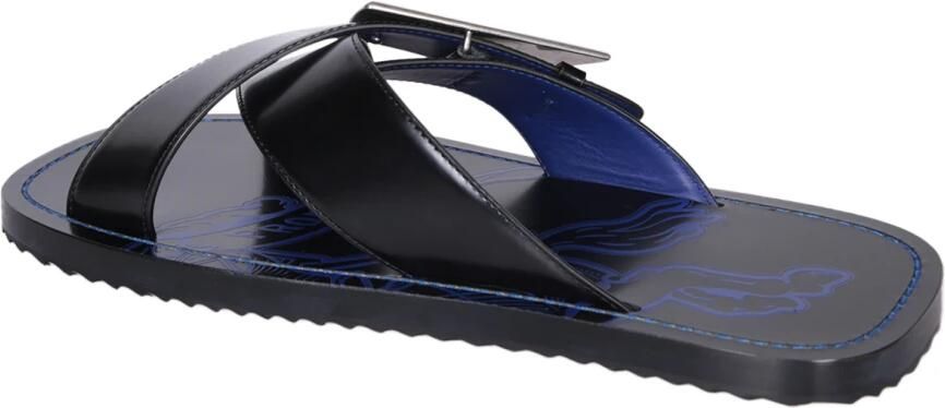 Burberry Zwarte Sandalen met Kruisbanden Black Heren - Foto 2