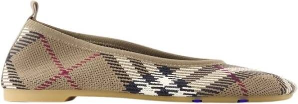Burberry Ballet Flats met Check Motif Green Dames