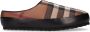 Burberry Check pantoffel met lamsleren details - Thumbnail 1