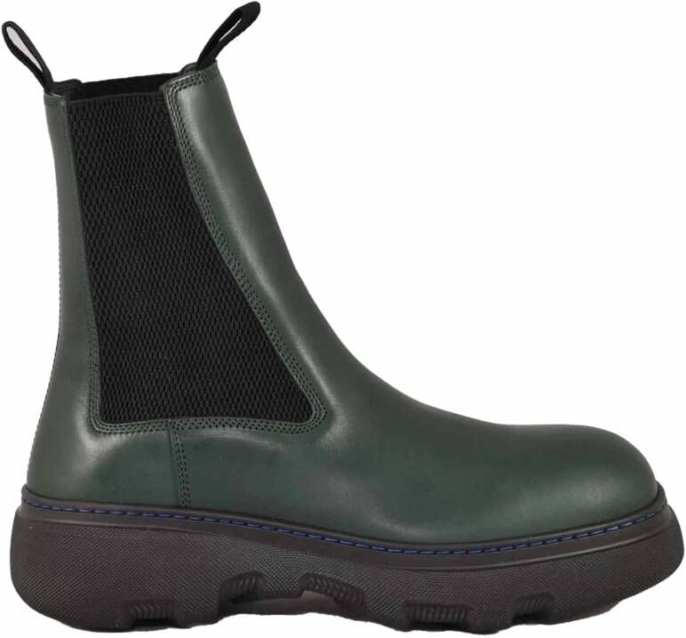 Burberry Chelsea Creeper Laarzen in Leder Mix