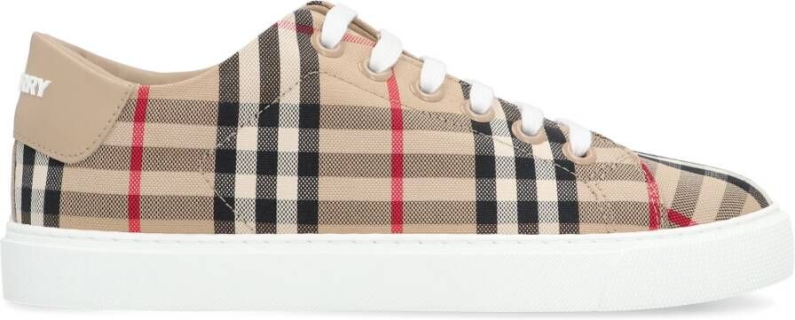 Burberry Newalbridge sneakers onder controle canvas Beige Dames