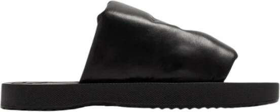Burberry EKD-reliëf Slab slippers van leer