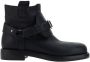 Burberry Equestrian Leren Enkellaarzen met B-Gesp Black Heren - Thumbnail 1