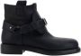 Burberry Equestrian Leren Enkellaarzen met B-Gesp Black Heren - Thumbnail 4
