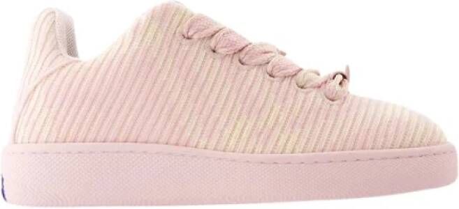 Burberry Low-Top Sneakers Lf Box Knit Sneakers Synthetic Pink in beige