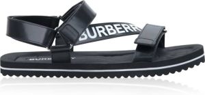 Burberry Flat Sandals Zwart Heren