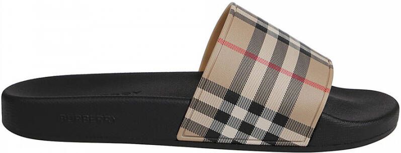 Burberry Vintage Check Patroon Ronde Neus Schoenen Beige Heren