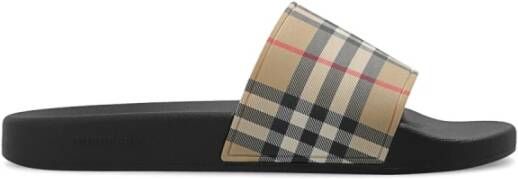 Burberry Vintage Check Patroon Ronde Neus Schoenen Beige Heren