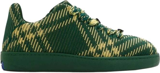 Burberry Gebreide Sneakers Green Heren