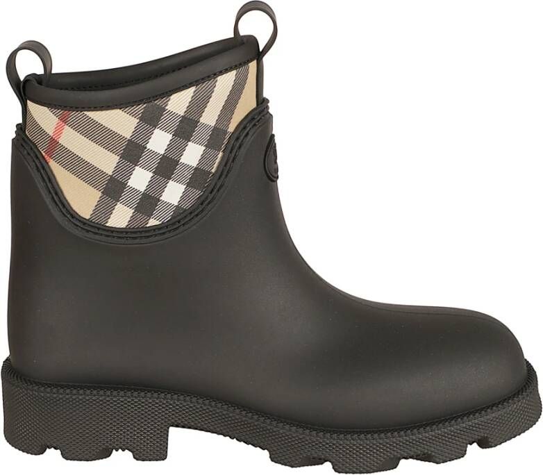 Burberry Geëtste Knight Stamp Enkellaarzen