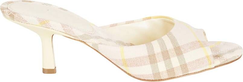 Burberry Gehakte Muiltje Geruite Stijl Schoen