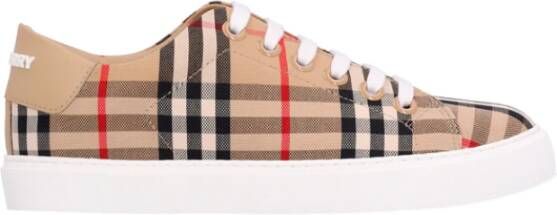 Burberry Newalbridge sneakers onder controle canvas Beige Dames