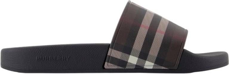 Burberry Geruite Sandalen Synthetisch Bruin