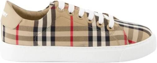 Burberry Beige Vintage Check Veterschoenen Beige Dames