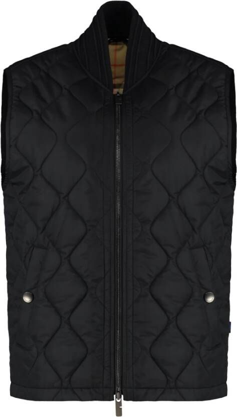 Burberry Gewatteerd Nylonvest met Ribboord