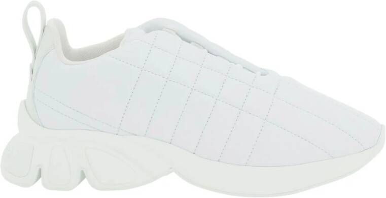 Burberry Gewatteerde leren sneakers White Heren