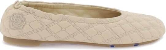 Burberry Gewatteerde Sadler Ballet Flats Beige Dames