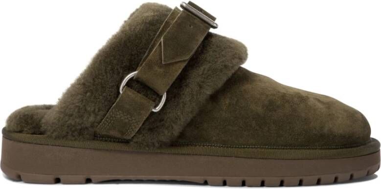 Burberry Groene Loafer Pantoffels Comfort Stijl