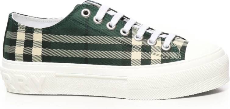 Burberry Groene Sneakers met Logo Print