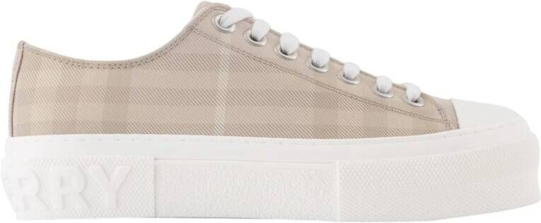 Burberry Grote Check Sneakers Beige Nylon