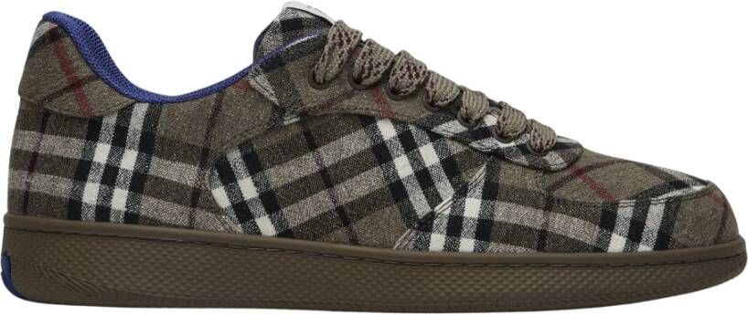 Burberry Heren Linnen Sneakers