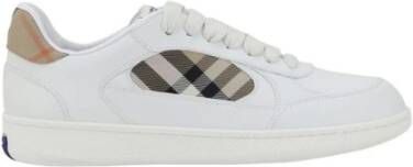 Burberry Iconische Check Leren Sneakers