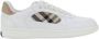Burberry Iconische Check Leren Sneakers - Thumbnail 1