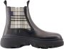 Burberry Boots Creeper Chelsea Low Ankle Boots Leather Black in grijs - Thumbnail 1