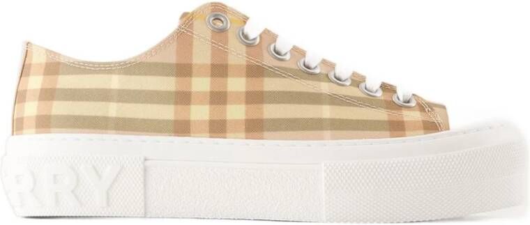 Burberry Lage Sneakers Synthetisch Beige