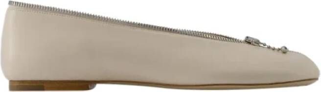 Burberry Leather flats White Dames