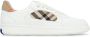 Burberry Leren lage sneakers met ruitmotief - Thumbnail 1