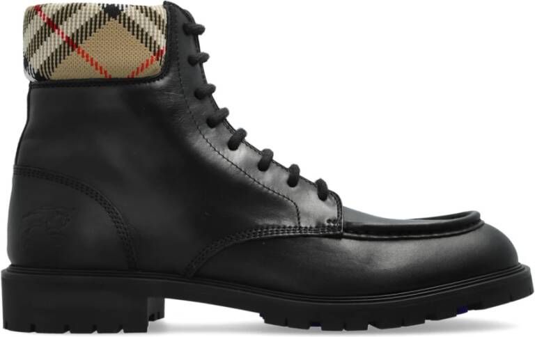 Burberry Leren Rogue Combat Boots