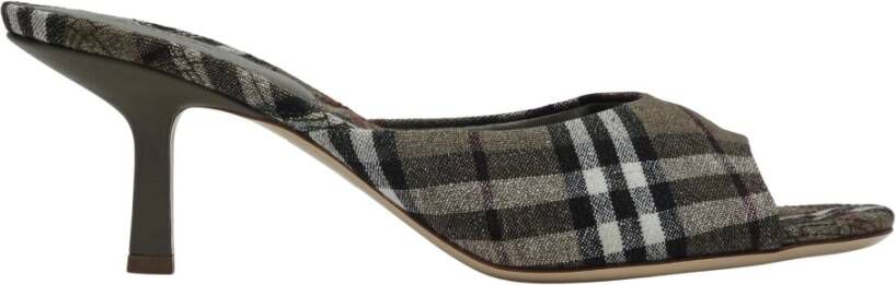Burberry Linnen sandalen met elasthaanmix