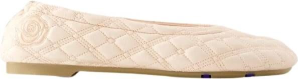 Burberry Luxe Kalfsleren Ballerina Beige Dames