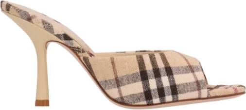 Burberry Mews Mule Geruite Instap Schoenen