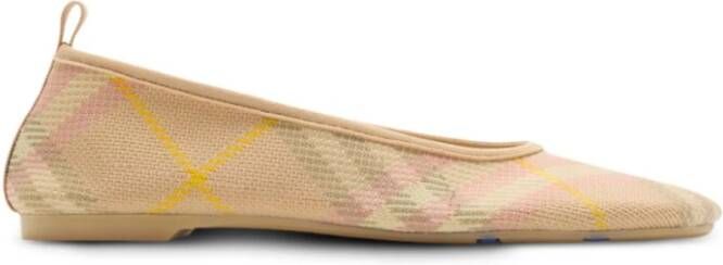 Burberry Natuurlijke Baby Ballet Geruite Schoenen
